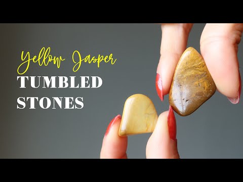 video on yellow jasper tumbled stones