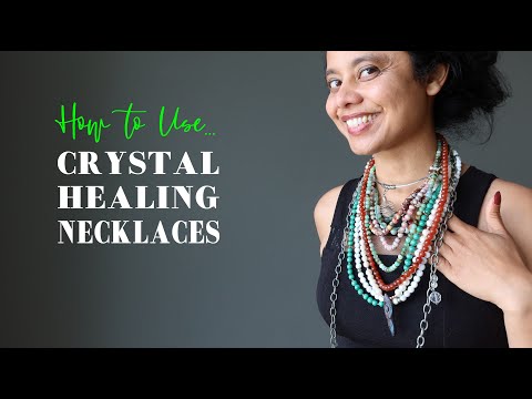 video about how to us crystal healing necklaces
