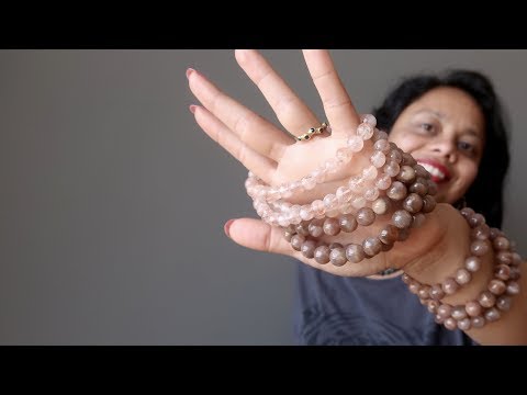 video on different types of sunstone bracelets