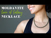 video on moldavite faceted necklace