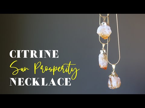 citrine necklace video