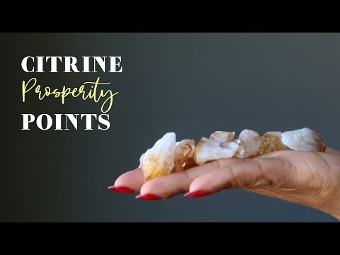 video on raw citrine points