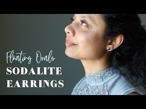 youtube video on sodalite earrings