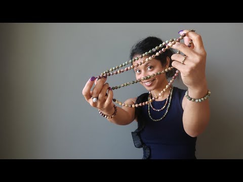video featuring birds eye rhyolite necklace