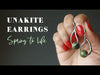 unakite earrings video