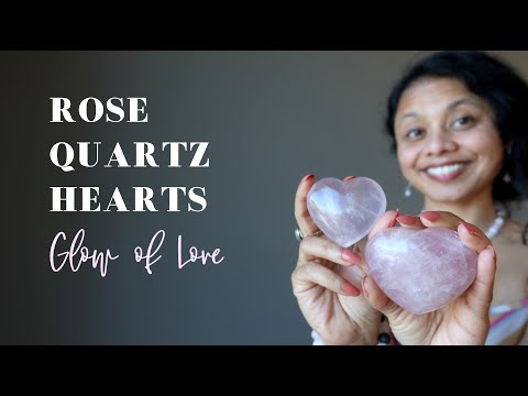video on rose quartz hearts