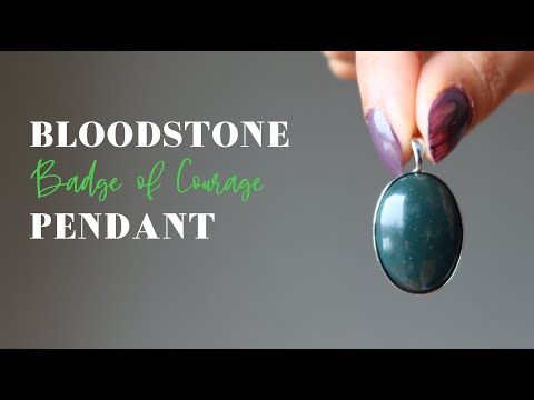 video featuring bloodstone pendant