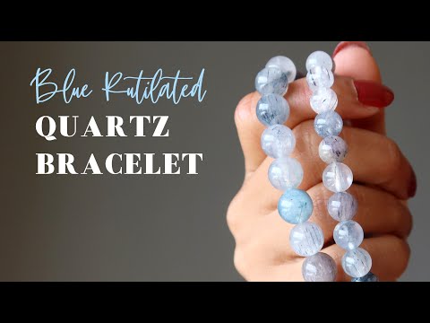 video on blue rutilated quartz bracelets