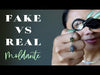 fake vs real moldavite video