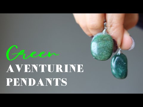 video about aventurine pendants