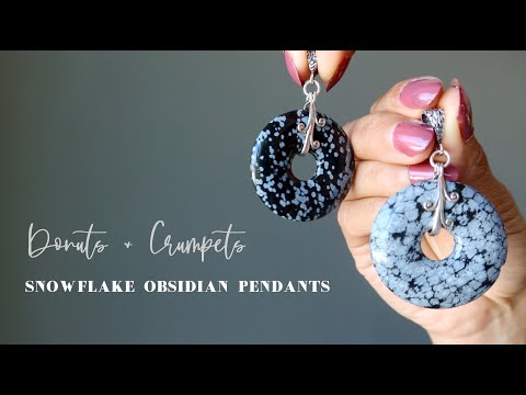 youtube video on snowflake obsidian pendants