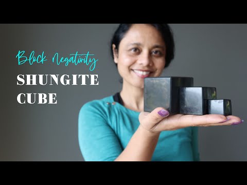 video on shungite cube