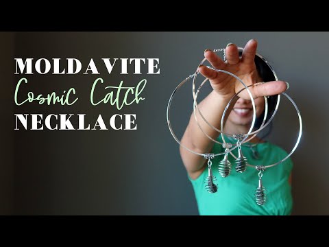 video featuring moldavite choker necklace