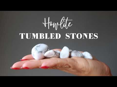 howlite tumbled stone video