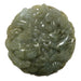 green jadeite amulet carved with dragon and phoenix