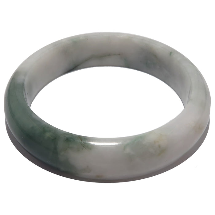 Jade Bangle Bracelet Abundance for Eternity Real Green Gemstone