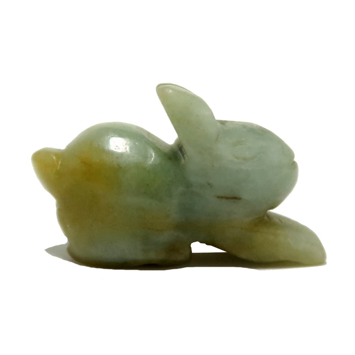 Jade Rabbit Get Lucky Bountiful Bunny Green Animal Figurine