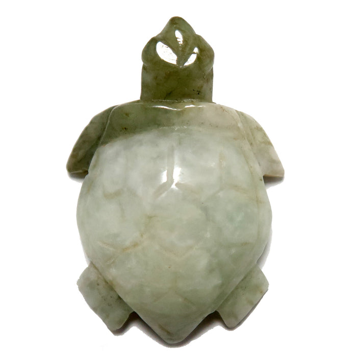 Jade Tortoise Swim to Success Good Luck Sea Turtle Stone