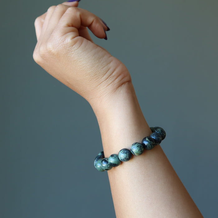 kambaba green jasper bracelet