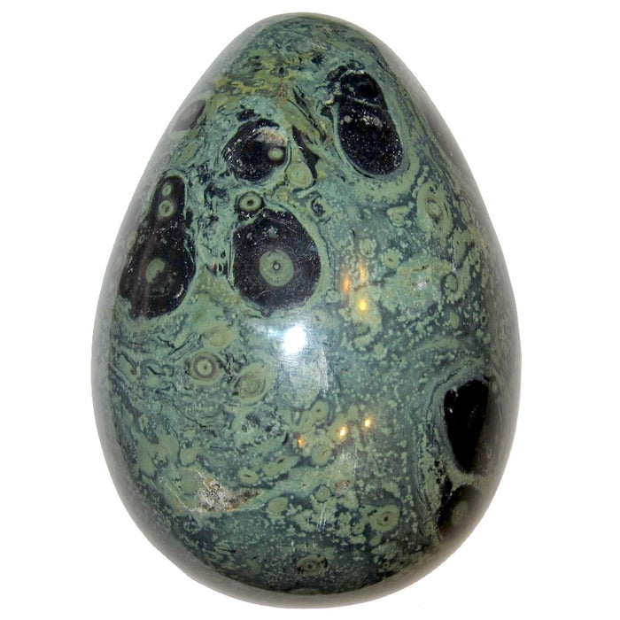 Green Jasper Egg Baby Crocodile Protective Energy Crystal