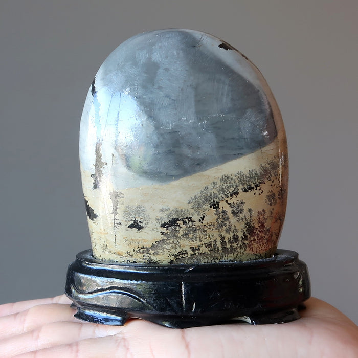 Dendritic Jasper Standing Stone Infinite Earth Display Crystal