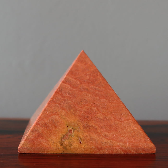 Red Jasper Pyramid God Prometheus Wildfire Adventure Crystal