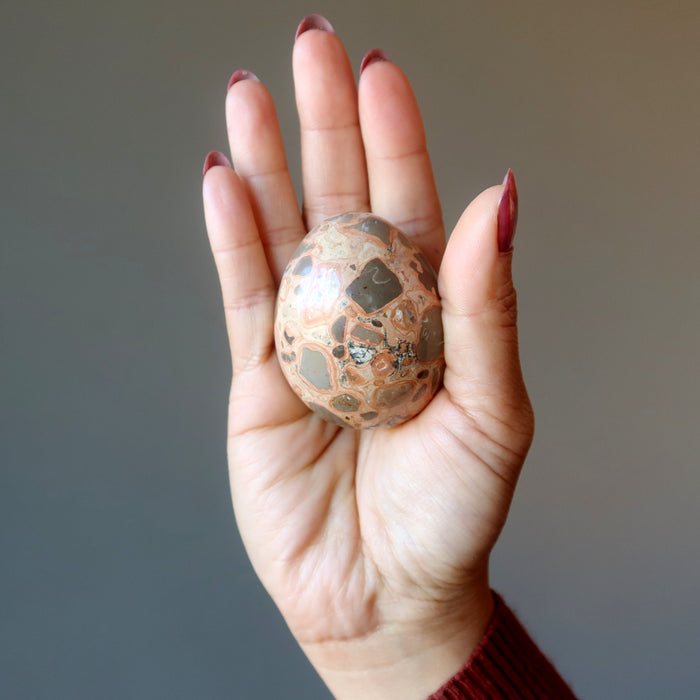 Safari Jasper Egg Wisdom of the Wild Earth Brown Healing Stone