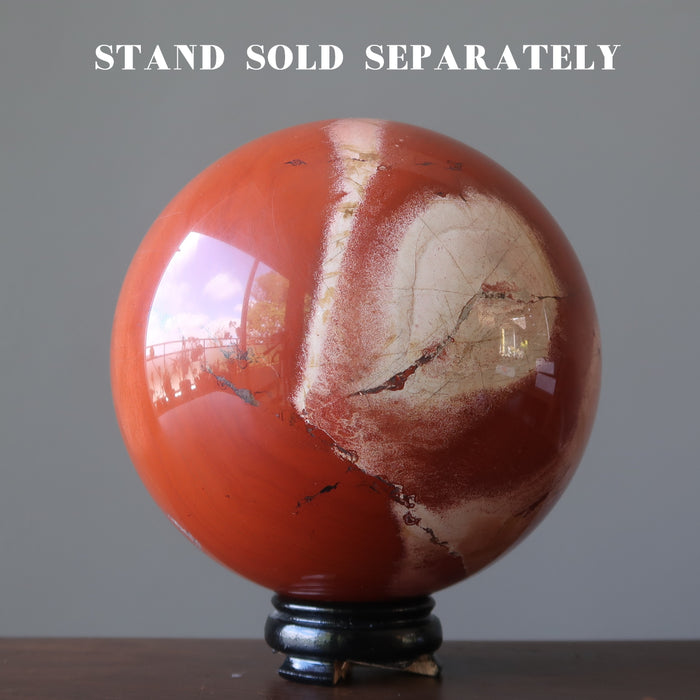 Red Jasper Sphere Fire Spirit Mars Leader Stone Crystal Ball