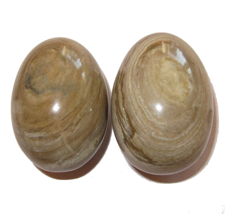 Brown Jasper Egg Set Touch the Earth Alternative Healing Stones