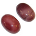 red and purple mookaite jasper oval polished stone pair