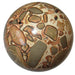 patterned brown and gray safari jasper sphere