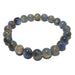 blue kyanite beaded stretch bracelet