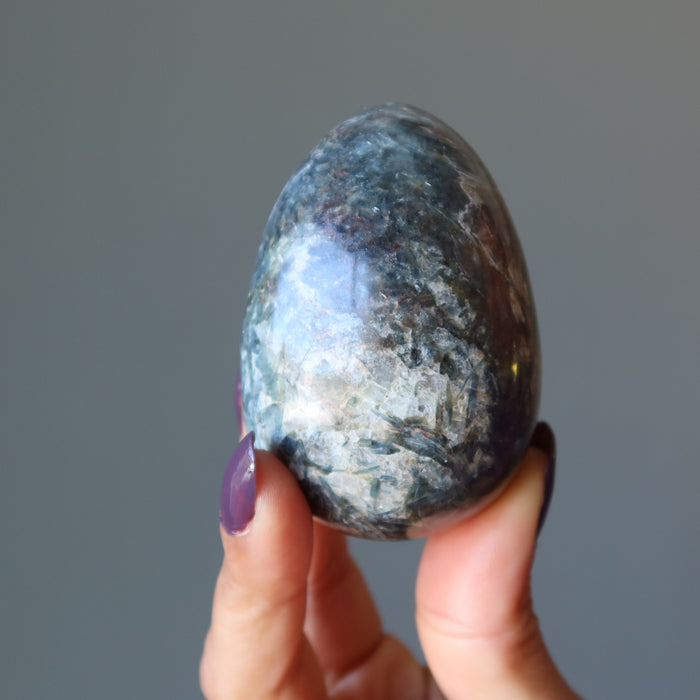 Kyanite Egg Sky Ice and Fire Elements Crystal Healing Stone