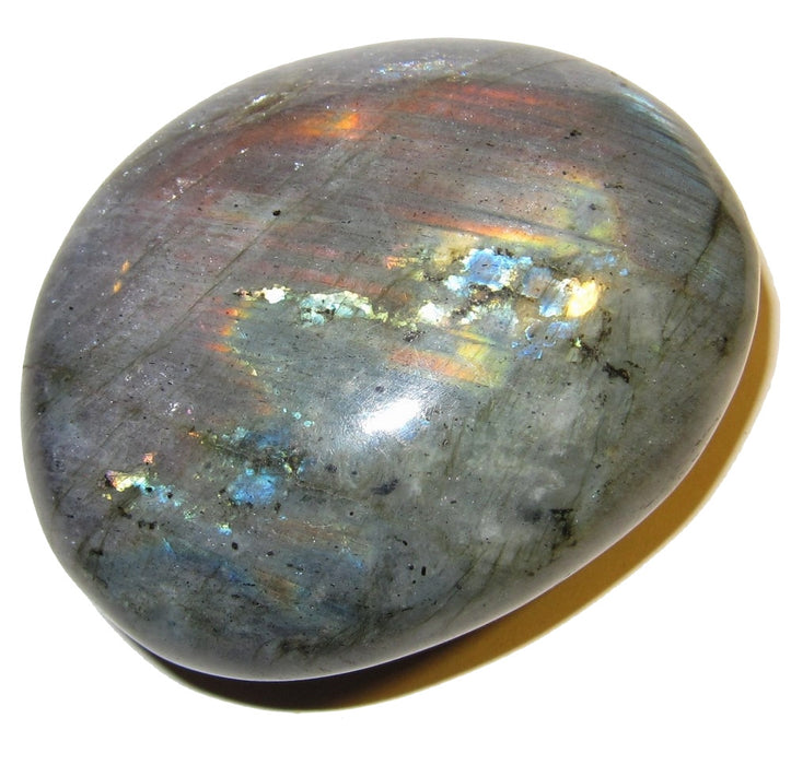 Labradorite Polished Stone 2.3" Collectible Best Rainbow Pink Colorful Gemstone Light Worker Healing Gem C18