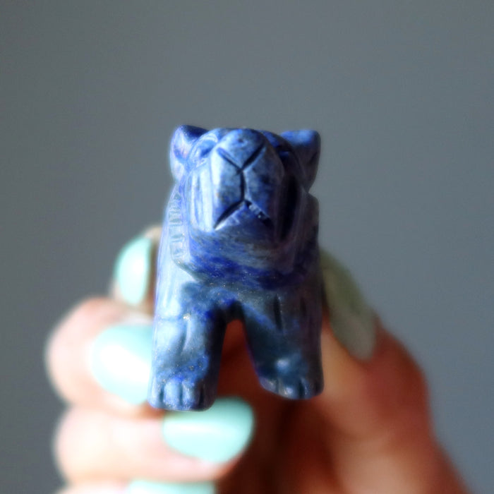 lapis bear figurine