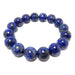 natural lapis lazuli round beads on stretch bracelet