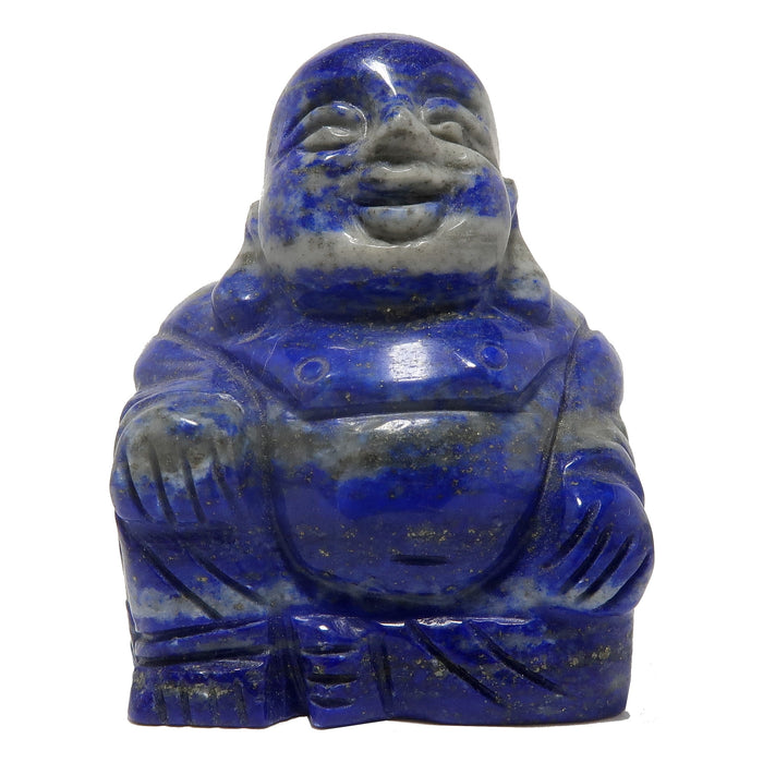 Lapis Buddha Live Love Laughing Blue Crystal Healing Figurine
