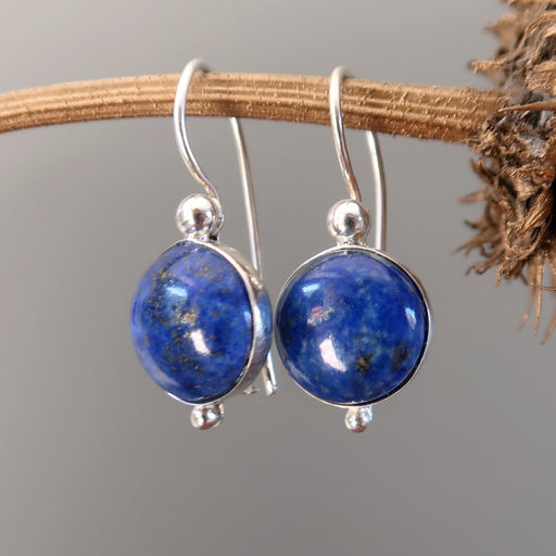 lapis lazuli sterling silver earrings