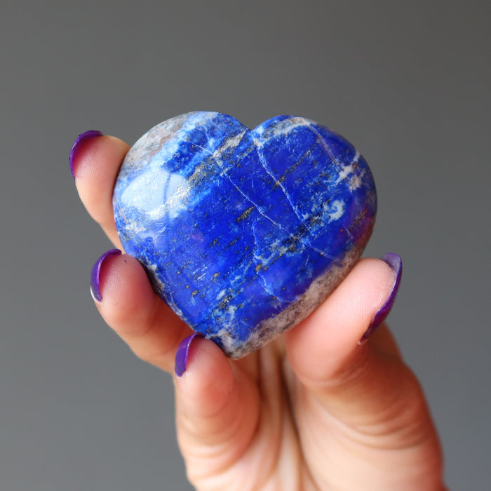 Lapis Heart Mystical Lover Blue Lazuli Crystal Healing Stone
