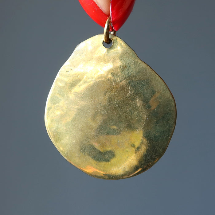 Lapis Pendant Third Eye Intuition Blue Crystal Tibetan Gold