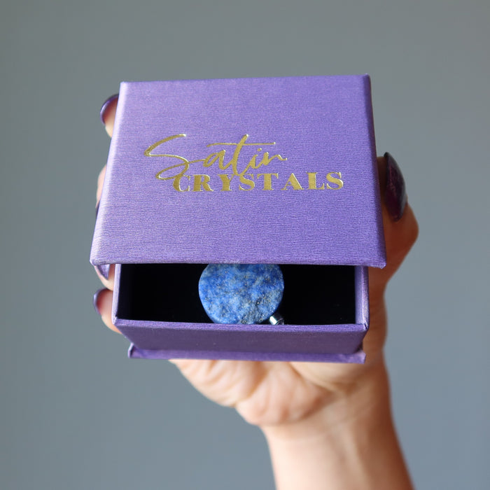 Lapis Pendant Blue Third Eye of Truth Lazuli Gem Healing Crystal