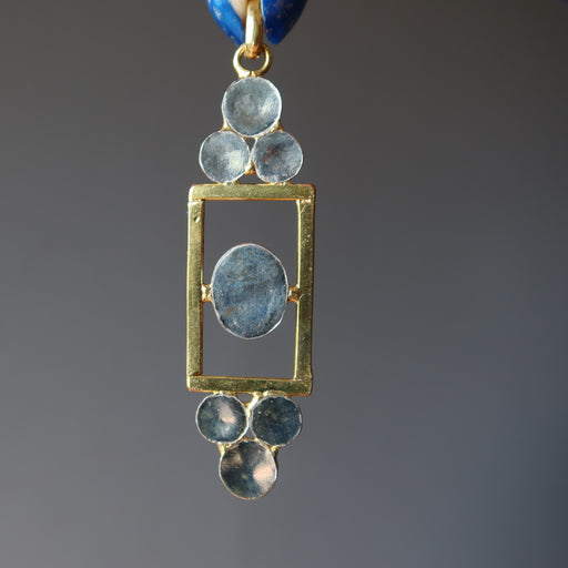 back of lapis designer pendant