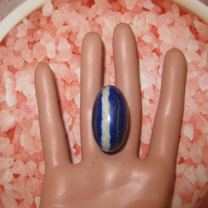 Lapis Lazuli Polished Stone Third Eye Chakra Royal Blue Afghan Crystal