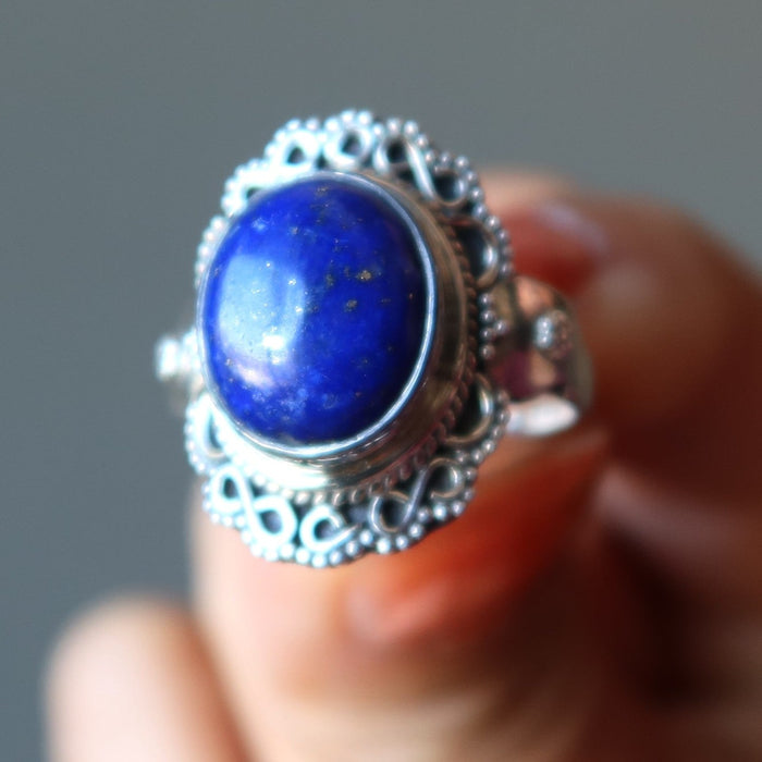 lapis sterling silver ring