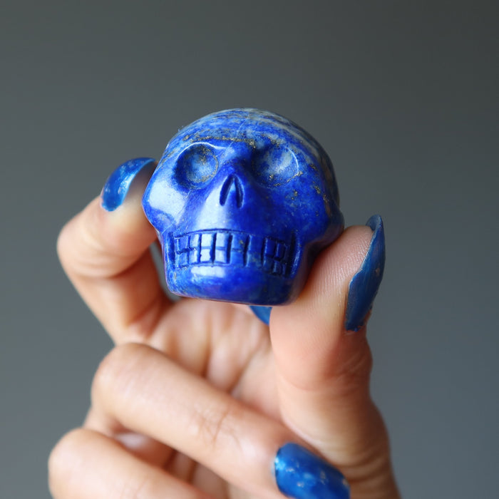 Lapis Skull Spiritual Being of the Great Beyond Blue Crystal Stone