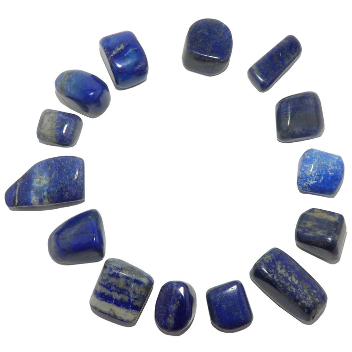 14 lapis lazuli tumbled stones