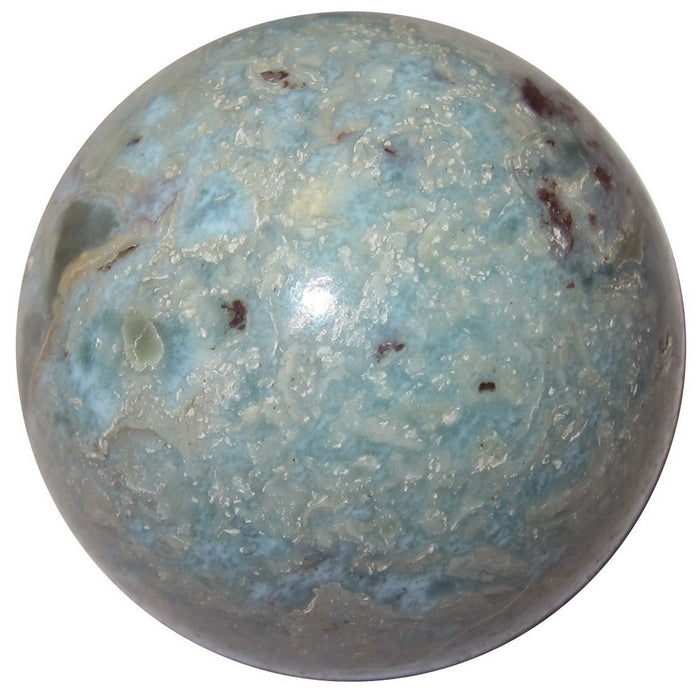Larimar Sphere Gentle Healing Blue Caribbean Crystal Ball