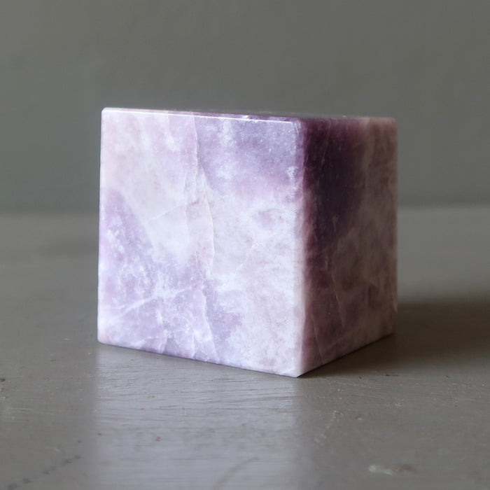 Lepidolite Cube Spiritual Superpower Stone Meditation