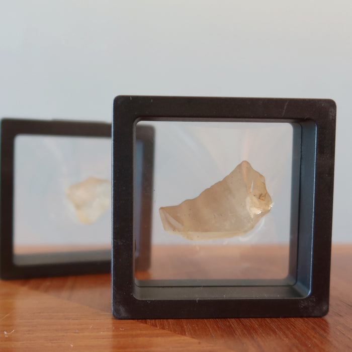 two meteotire in Black Floating Display Cases