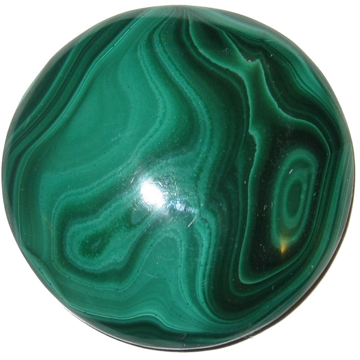 Malachite Cabochon Symbols of Abundance Green Stone